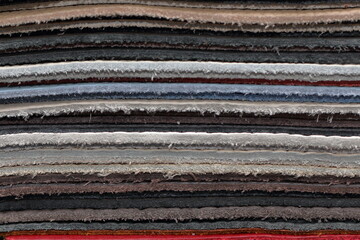 sample of furniture leather