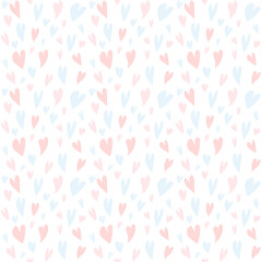 seamless pattern with hearts. digital illustration. decor for valentine's day. Wallpaper for the children's room. Love is. For the design of wedding invitations. Clip art for scrapbooking. texture - 424723723