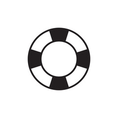 lifebuoy icon on white background