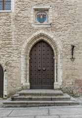 Obraz na płótnie Canvas arches of old Town Hall in Tallinn