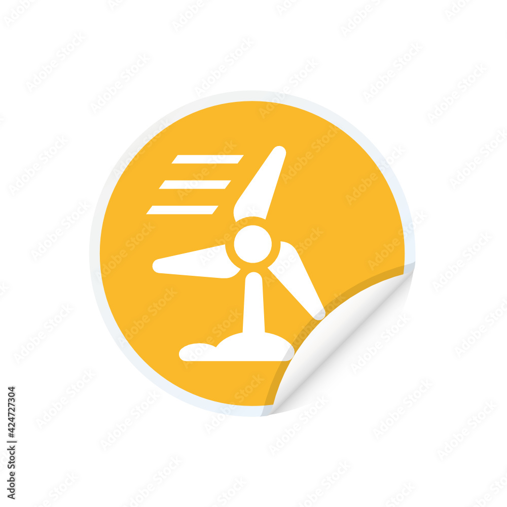 Wall mural wind energy - sticker