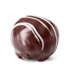 Sweet chocolate candy on white background