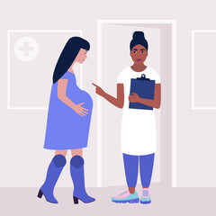 Pregnant young woman