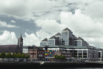 Naklejka premium Dublin financial district
