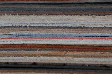 stack of the highest quality leather in the factory