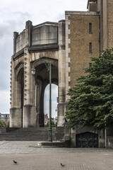 Basilica of Sacred Heart (Basilique Nationale du Sacre-Coeur) - Roman Catholic Minor Basilica, Brussels architectural symbols. Basilica ranks fifth among world's largest churches. Brussels, Belgium.