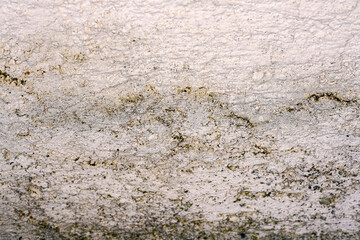 Moldy stone wall through damp walls structure photographed in daylight