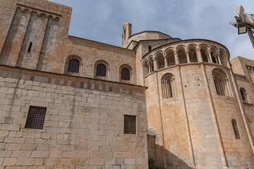 Fototapeta premium Day view of Cathedral of Santa Maria d'Urgell. Catalonia