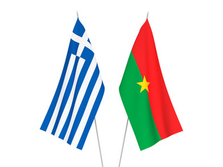 Greece and Burkina Faso flags