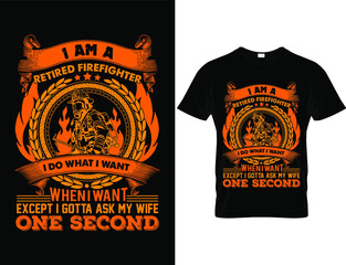 Firefighter T shirt design ,T shirt design vector