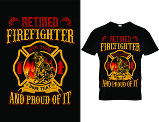 Firefighter T shirt design ,T shirt design vector