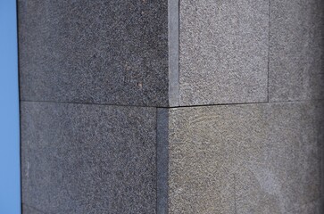Corner concrete of a building