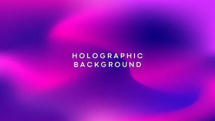 Abstract glowing effect holographic gradient background . 3D liquid background . 