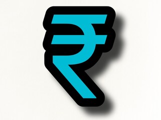 Indian currency symbol 3d icon illustration 