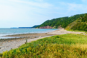Fototapeta premium Coastal landscape in Fundy Trail Parkway