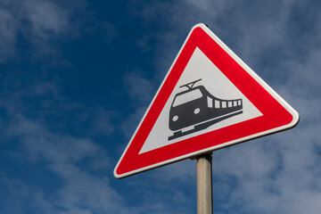 Verkehrszeichen Bahn&uuml;bergang, Deutschland