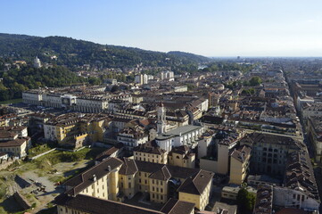Fototapeta premium Panoramic view of the center of Turin