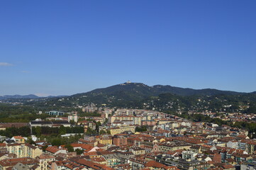 Naklejka na ściany i meble Panoramic view of the center of Turin