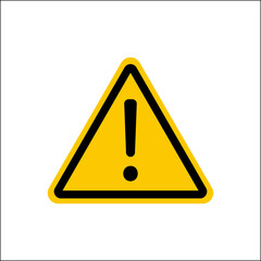 Advertencia, atención, alerta. Icono de vector