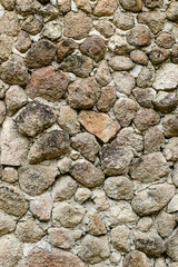 Closeup stone wall texture background