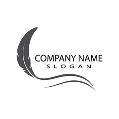Feathers Logo Template vector symbol nature