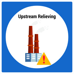 Vector illustration for Upstream Relieving EPS10
