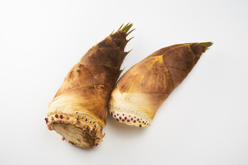 筍を白背景で