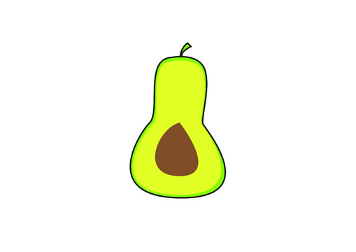 pear isolated on white