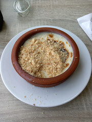 rice pudding with hazelnut photo