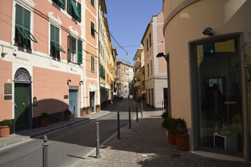 Obraz premium The coastline of Genoa, Italy
