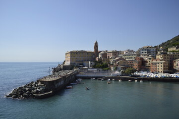 Obraz premium The coastline of Genoa, Italy