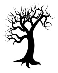 Dead tree stand alone againts bad environment