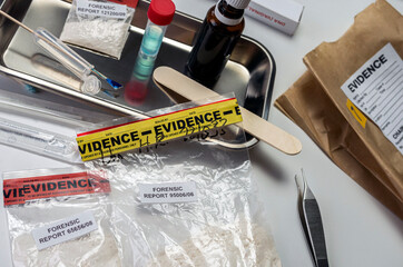 crime lab drug test, conceptual image