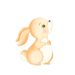 little cute bunny, easter bunny, cartoon character