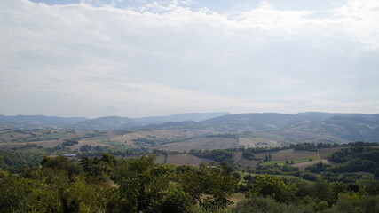 Panorama dal borgo marchigiano Monte Montanaro