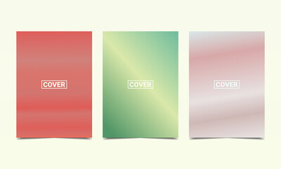 Set of beautiful colorful gradations background. For your web poster flyer banner backdrop background template designs. Illustration vector