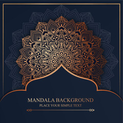 luxury mandala background with arabesque pattern islamic style