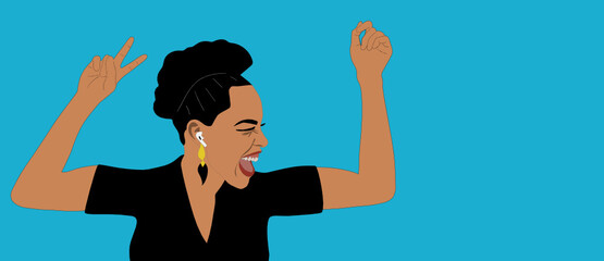 Music is my life - azzurro