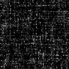 Vector fabric texture. Distressed texture of weaving fabric. Grunge background. Abstract halftone vector illustration. Overlay to create interesting effect and depth. Black isolated on white. EPS10.