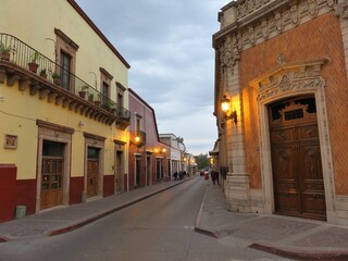 Colonial town of Lagos de Moreno, Mexico in the evening