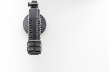 background with professional microphone