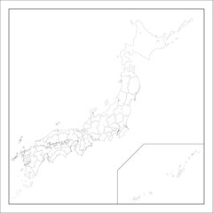 日本の地図です