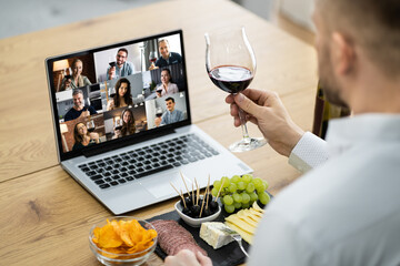 Virtual Wine Tasting Dinner Event Online