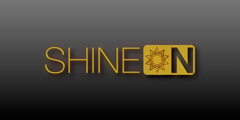 Shine on con sfondo colorato