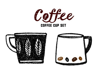 コーヒーのイラスト かわいいフレームイラスト Brown Sticker Bro Pomme
