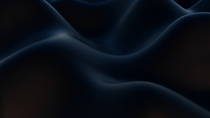 3d illustration of black gradient fluid abstract fluid background