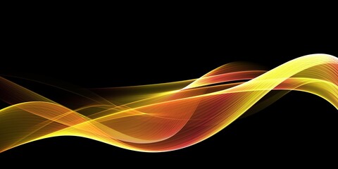 Abstract Golden soft waves background