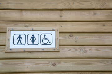 Male and Female WC Sign