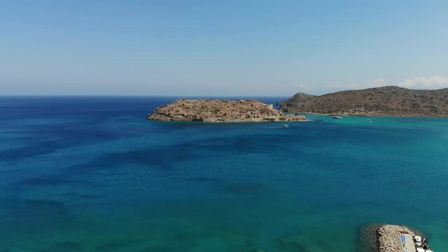 Spinalonga Island in Lasithi Crete Greece