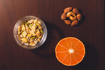 Orange and nuts